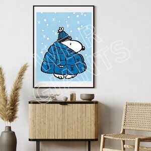 Snowy Day Louis Vuitton Snoopy Art Poster 16"x20"